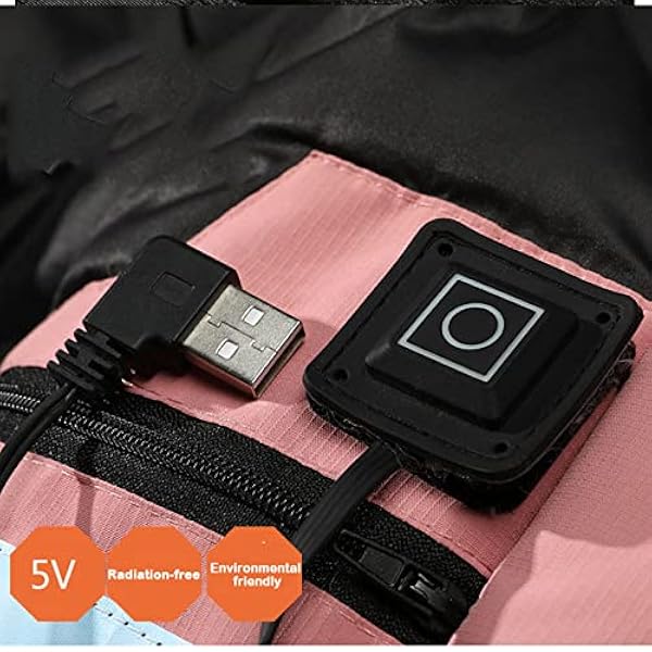 Verwarmde jas voor heren met 3 instelbare temperaturen Verwarmde jas Mouwloos USB Elektrische verwarmingsjassen Power Bank Verwarmingsjas Verwarmde jas voor Wandelen Fietsen Jagen